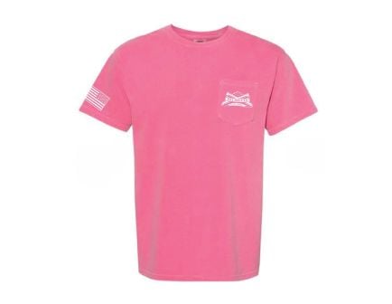 PSA Comfort Colors Pocket T-Shirt Crunchberry w/ White Logo