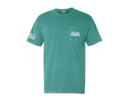 PSA Comfort Colors Pocket T-Shirt Seafoam w/ White Logo