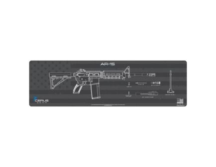 Cerus Gear ProMat 14" x 48" x 3 mm Shadow Board Magnum Mat, Charcoal Gray/Cerus Blue