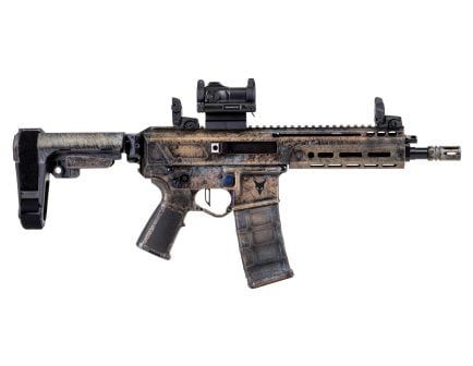 PSA Custom Jakl 8.5" 300 Blackout Pistol W/ PSA Custom Flatbow FCG, Romeo 7s Green Dot, Copperhead