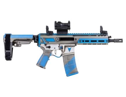 PSA Custom Jakl 8.5" 300 Blackout Pistol W/ PSA Custom Flatbow FCG, Romeo 7s Green Dot, Storm Forged Blue