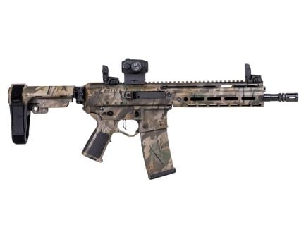 PSA Custom Jakl 10.5" 5.56 NATO 1/7 Nitride Pistol W/ PSA Custom Flatbow FCG, Romeo 5 Red Dot, All Cam