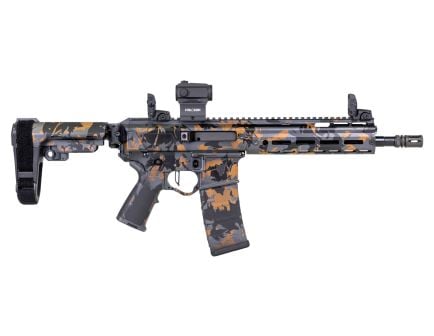 PSA Custom Jakl 10.5" 5.56 NATO 1/7 Nitride Pistol, Flat FCG, Holosun, Fall Spice Camo