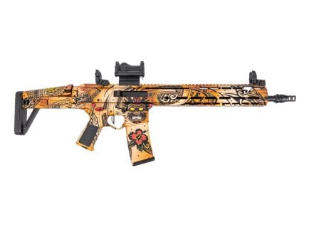 PSA Custom 14.5" P&W Jakl W/ Flatbow FCG, Mbus Sights, Sig Romeo 7s Red dot sight - Tropical Sunset