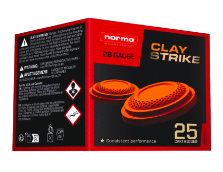 Norma CLAYSTRIKE 28ga 2.75" #7.5 shot 3/4oz, 25rds - 1198043430