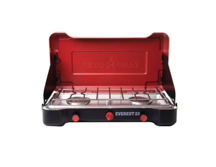 Camp Chef Everest 2X/Mountain Aluminum High Output 2-Burner Cooking System, Red