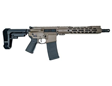 PSA Custom 11.5" 5.56 Nato 1/7 Nit 10" M-Lok W/3.5lb Flatbow FCG - Tan