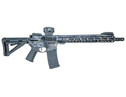 PSA Custom 5.56 NATO 14.7" Pin & Welded Nitride 13.5" Rifle W/ Flatbow FCG, Romeo 5 - Dusk Fall