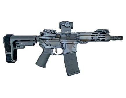 PSA Custom 7.5" 300AAC Blackout 1/8 Phosphate 6" LTWT M-Lok Pistol W/ 3.5lb Flatbow FCG, Sig Romeo 5, Dusk Fall