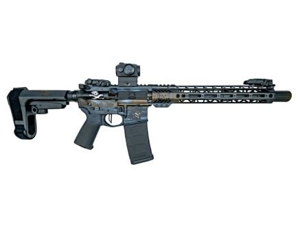 PSA Custom 11.5" 5.56 NATO 1/7 Nitride 10.5" Pistol, 3.5lb Flat FCG - Pirate