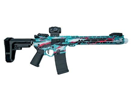 PSA Custom 10.5" CL 5.56 NATO 1/7 Nit 12" Slant Pistol w/ PSAC 3.5lb Flat, SIG Romeo 5 -Miami Vibe