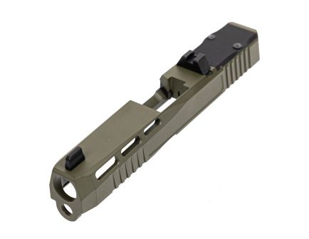 PSA Dagger Complete Doctor SW2 Cut Slide Assembly, Extreme Carry Cuts, & Lower 1/3 Co-Witness Sights, Green