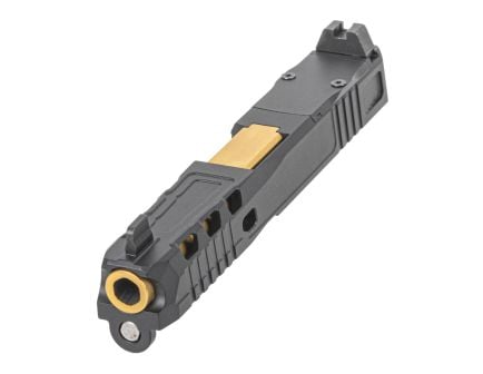 PSA Dagger Complete SWR RMR Slide Assembly With TiN Non-Threaded Barrel, Black DLC
