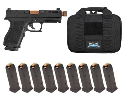 PSA Dagger Compact 9mm Pistol With SW2 Extreme Carry Cut RMR Slide & Copper Threaded Barrel, w10-15rd mags, Black