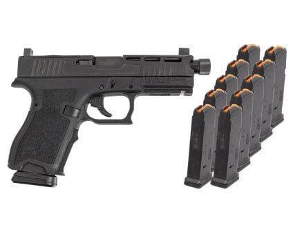 PSA Dagger Compact SW4 RMR Pistol With Threaded Barrel & 10-15rd Mags, Black