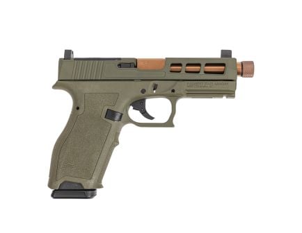PSA Dagger Full Size - S 9mm SW1 RMR Pistol With Copper Threaded Barrel, Sniper Green