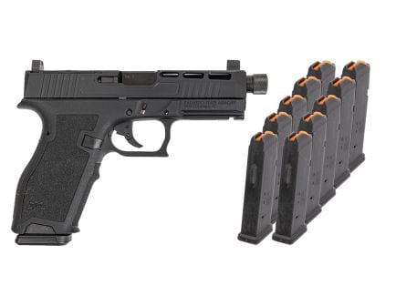 PSA Dagger Full Size - S 9mm SW2 RMR Pistol With Threaded Barrel & 10-17rd Mags, Black