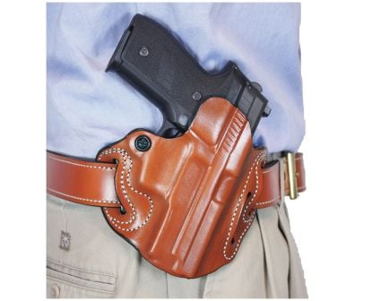Desantis Gunhide Speed Scabbard Colt 1911 Government OWB Holster RH Leather, Tan