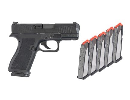 PSA Dagger Micro 9mm Pistol - Shield Cut With 5 15rd Mags & Bag, Black