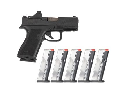 PSA Dagger Micro Complete 9mm Pistol, Shield Cut Black, w/ Viridian RFX11 and 5 Slick 15rd Mags