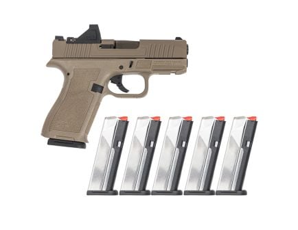 PSA Dagger Micro Complete 9mm Pistol, Shield Cut FDE, w/ Viridian RFX11 and 5 Slick 15rd Mags