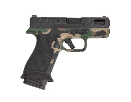 PSA Sabre Dagger Micro 9mm Pistol, w/ Mag Extensions, M81 Woodland Camo