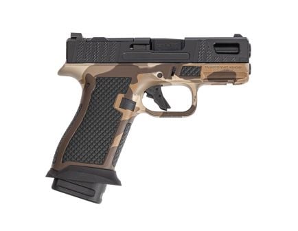 PSA Sabre Dagger Micro 9mm Pistol, w/ Mag Extensions, M81 Desert Camo