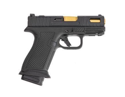 PSA Sabre Dagger Micro 9mm Pistol, TiN Barrel w/ Mag Extensions, Black