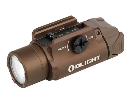 Olight PL-3R Valkyrie LED Rechargeable Mountable Tactical Flashlight, Desert Tan