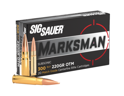 SIG Sauer 300 AAC Blackout 220gr, Match, Subsonic Ammunition - C300A2-20