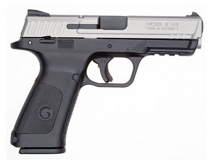 EAA Girsan MC28SA 9mm Pistol, Titanium/Black