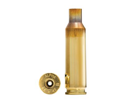 Alpha Munitions 6.5x47mm Lapua Small Rifle Unprimed Brass Cartridge Case, 100rds