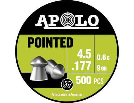 Hatsan USA Apolo Pointed .177 Caliber Airgun Rifle Pellet, 9 gr 500rds