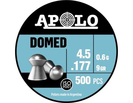 Hatsan USA Apolo Domed .177 Caliber Airgun Rifle Pellet, 9 gr 500rds