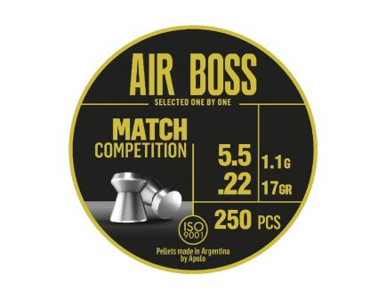 Hatsan USA Apolo Air Boss Match Competition .22 Cal Flat Airgun Rifle Pellet, 17 gr 250rds
