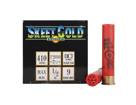 Nobel Sport Skeet Gold .410 Gauge 2-1/2" #9 1/2 Ounce 25rds