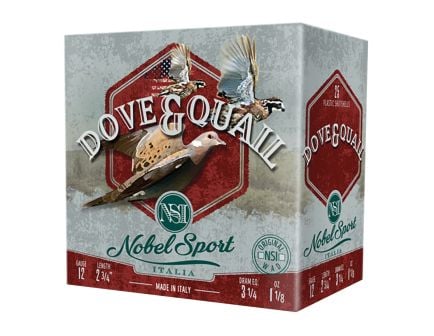 Nobel Sport Dove & Quail Hunting Loads 12 Gauge 2-3/4" #6 1-1/8 Ounce 25rds