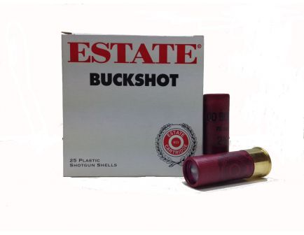 Estate 12ga 2.75" 00 Buck Shotshells 25rds - I127N 00