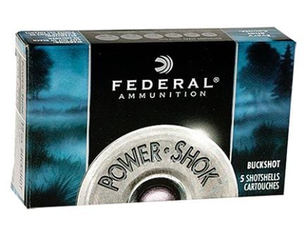 Federal 12ga 3" Magnum 41 Pellets 4B Power-Shok Shotshell Ammunition 5rds - F131 4B