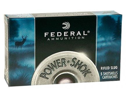 Federal 410ga 2.5" HP Rifled Slugs Power-Shok Ammunition 5rds - F412 RS