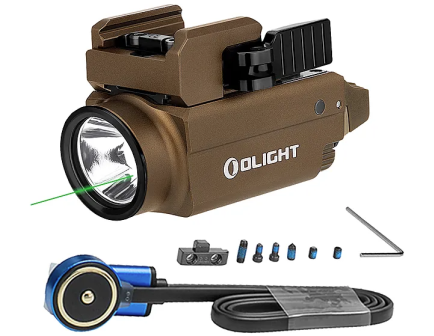 Olight Baldr S Rail Mount Light 800 lumens, Desert Tan