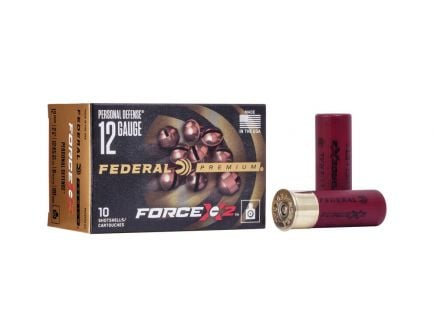 Federal Force X2 2.75" 9 Pellet 00 Buck 12 Gauge Ammunition 10 Rounds