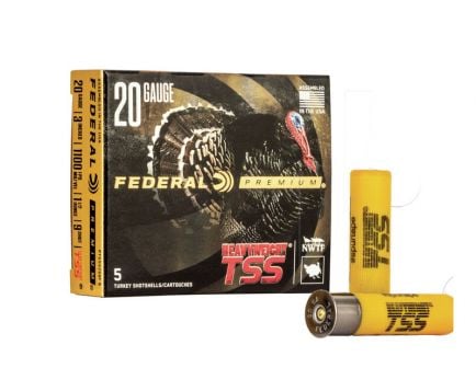 Federal Heavyweight TSS 3" 1.5 oz #9 20 Gauge Ammunition, 5 Rounds