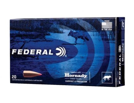 Federal Varmint & Predator 22-250 Remington 55 gr V Max 20 Rounds Ammunition