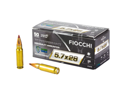 Fiocchi Hyperformance 5.7x28mm Ammunition, 50 Rounds Frangible 35Gr - 57jf35