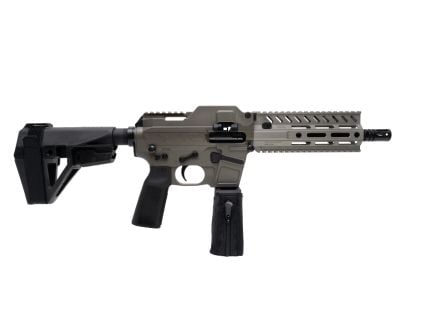 Freedom Ordnance FM-9D 8" 9MM Belt Fed AR Pistol w/ Full Picatinny, FDE