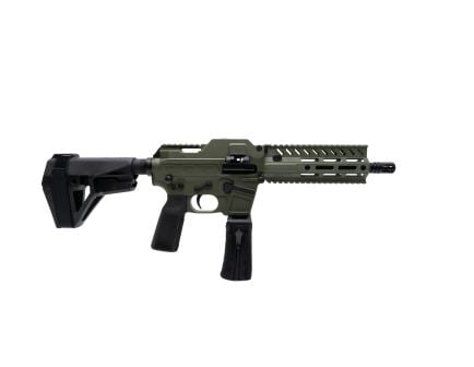 Freedom Ordnance FM-9D 8" 9MM Belt Fed AR Pistol w/ Full Picatinny, ODG