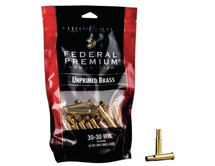 Federal Premium Gold Medal 30-30 Winchester Unprimed Brass Cartridge Case, 50/pack - PR3030UPB50