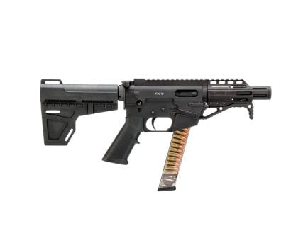 Freedom Ordnance FX-9 9mm AR Pistol 4.5" Barrel, Black