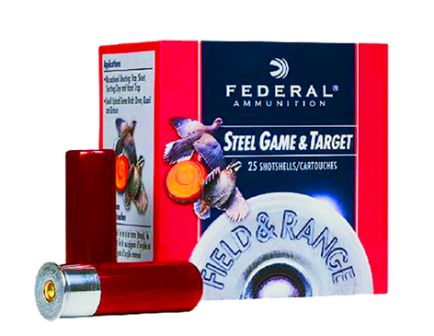 Federal 12ga 2.75" 1oz 7 Field & Range"Steel Shotshell Ammunition 25rds - FRS12 7